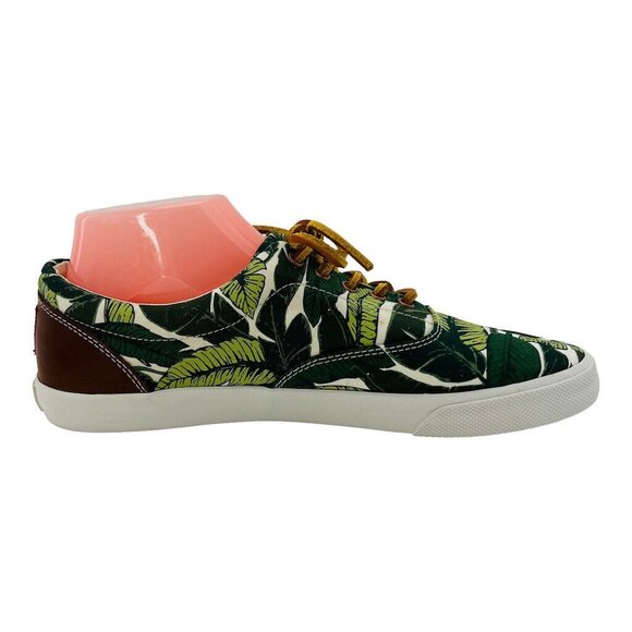 Bucketfeet Mens Tropical Leaf Print Sneakers Size 10 Canvas & Faux Leather - Picture 10 of 13